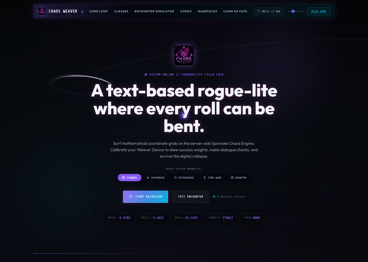 Chaos Weaver screenshot